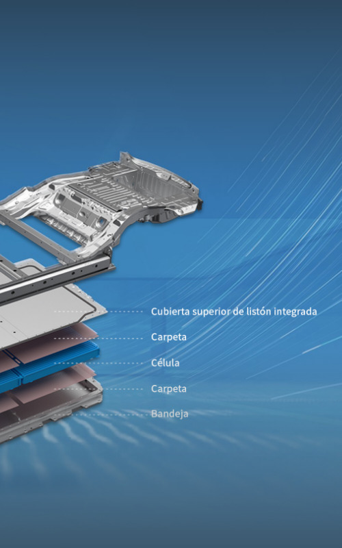 BYD SEAL es el primer modelo equipado con tecnología CTB desarrollada internamente en BYD. La tecnología de vanguardia integra la Batería Blade a la perfección en la carrocería del automóvil, formando una fuerte estructura de 'sandwich' que puede lograr una notable rigidez torsional de más de 40,500 Nm/°, equivalente a los automóviles e lujo. Con la tecnología CTB, la Batería Blade es más que una fuente de energía. Tambien es un componente estructural capaz de soportar una fuerza significativa